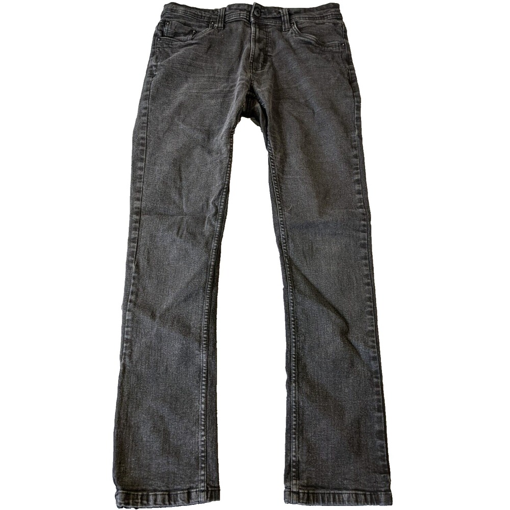 Free Planet Sustainable Men's Black Denim Stretch Skinny Jeans Size 34X32